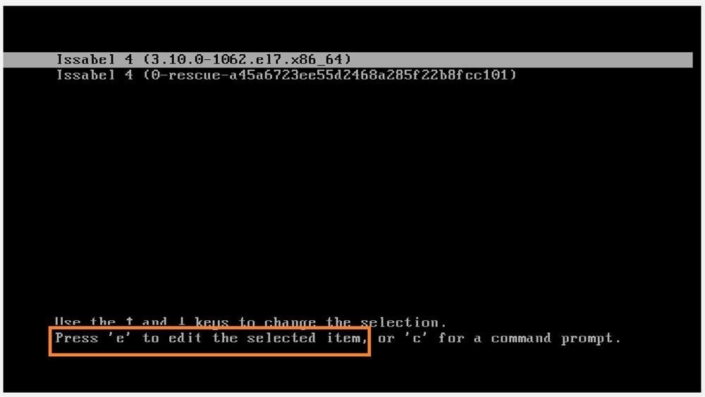change root user password-issabel-3